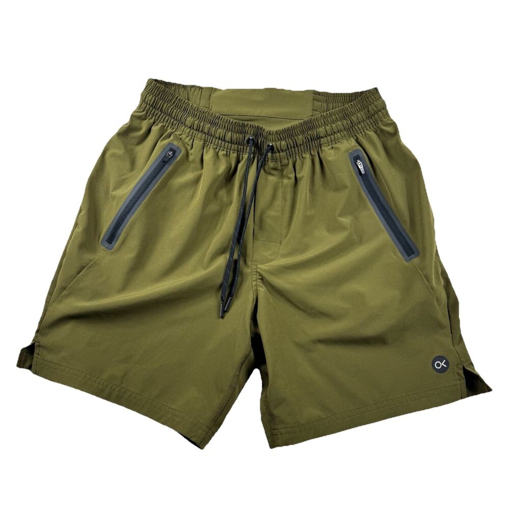 Outerknown OK Men's M Active Shorts Athletic Olive Performance Stretch Comfort